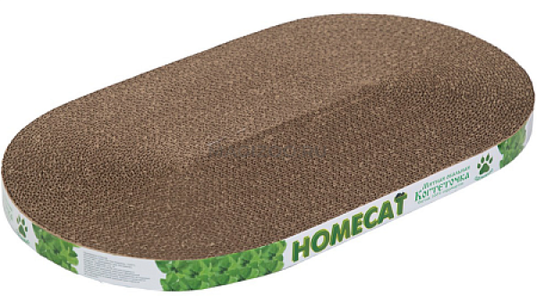 HOMECAT когтеточка картонная Мятная овальная средняя