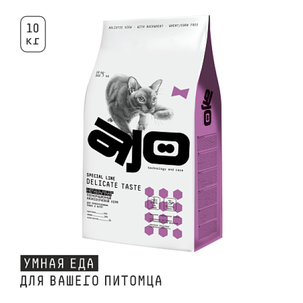 AJO Special Line Delicate Taste Для привередливых кошек и котят с индейкой