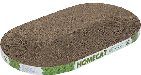 HOMECAT когтеточка картонная Мятная овальная большая