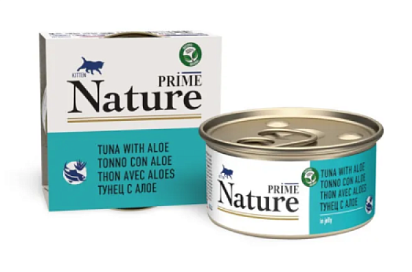 Prime Nature консервы для котят с тунцом и алоэ