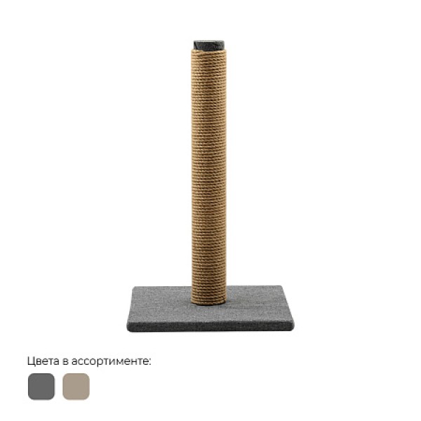ZOOexpress   когтеточка "Столбик" джут, рогожка