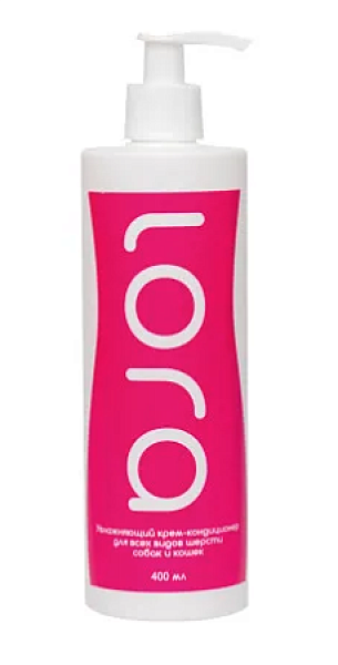 Lora увлажняющий крем-кондиционер для кошек и собак для любой шерсти