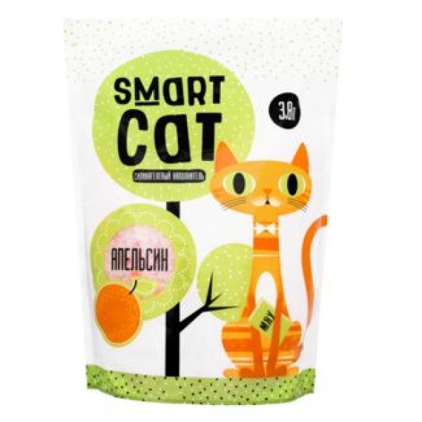 Smart Cat силикагелевый наполнитель с ароматом апельсина