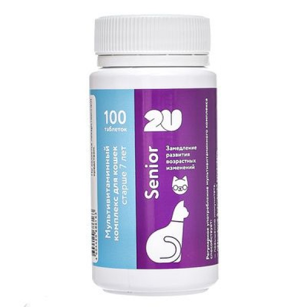 2u Мультивитаминный комплекс для Кошек "Senior"