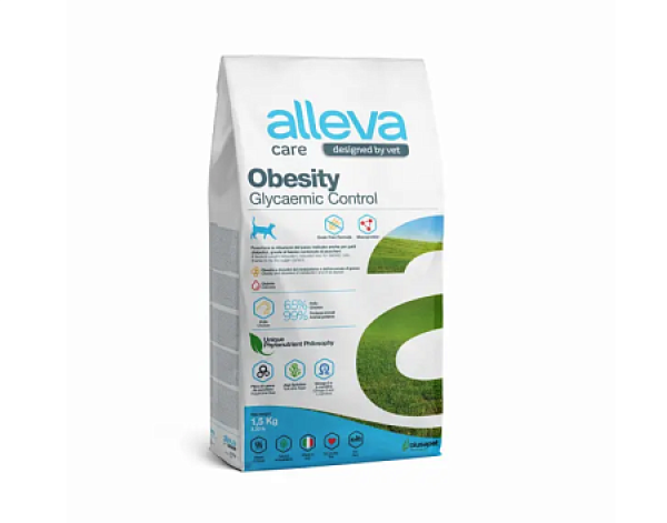 Alleva Care Cat Adult Obesity Glycemic Control сухой диетический корм для взрослых кошек для контроля потребления глюкозы