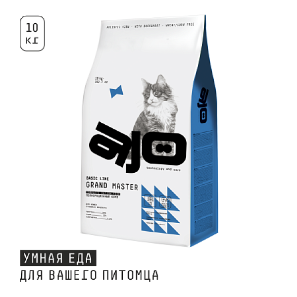 AJO Basic Line Grand Master Для кошек старше 8 лет с курицей