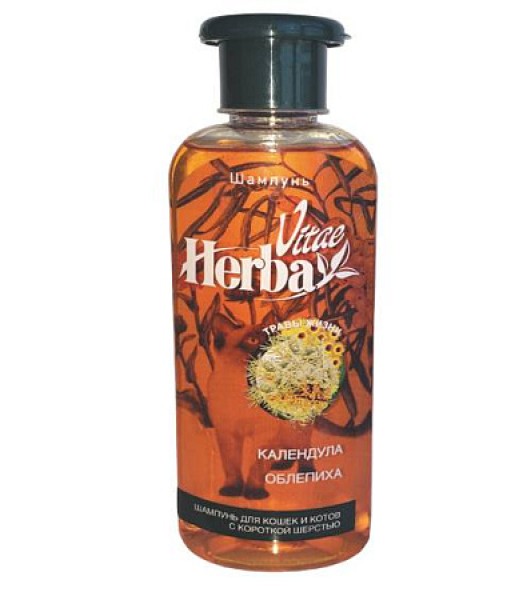 Herba Vitae шампунь для котов и кошек с короткой шерстью, 250мл