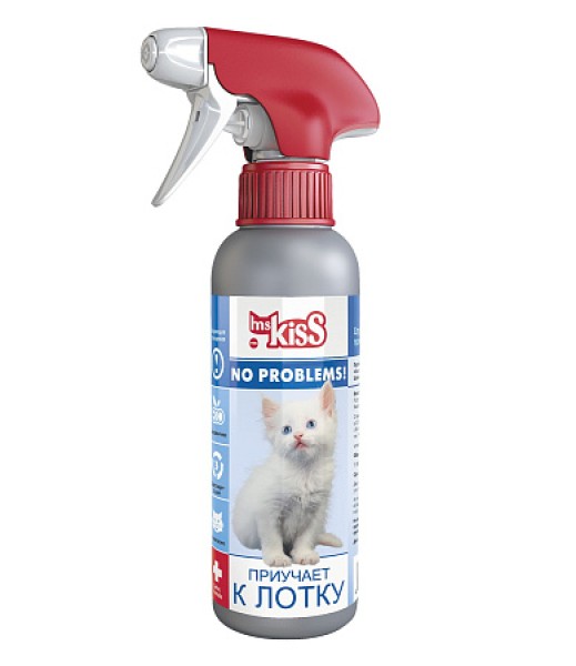 Ms.Kiss спрей no problems "приучает к лотку" для кошек