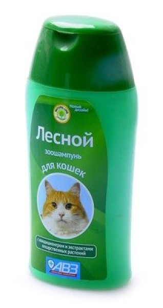 Агроветзащита зоошампунь "Лесной" с кондиционером и экстрактами лекарственных растений для кошек
