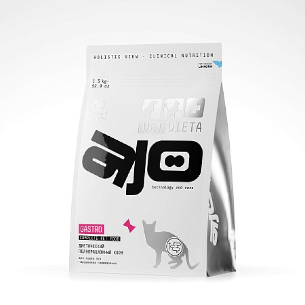 AJO Vet Dieta Gastro Корм сухой  для кошек при нарушениях пищеварения