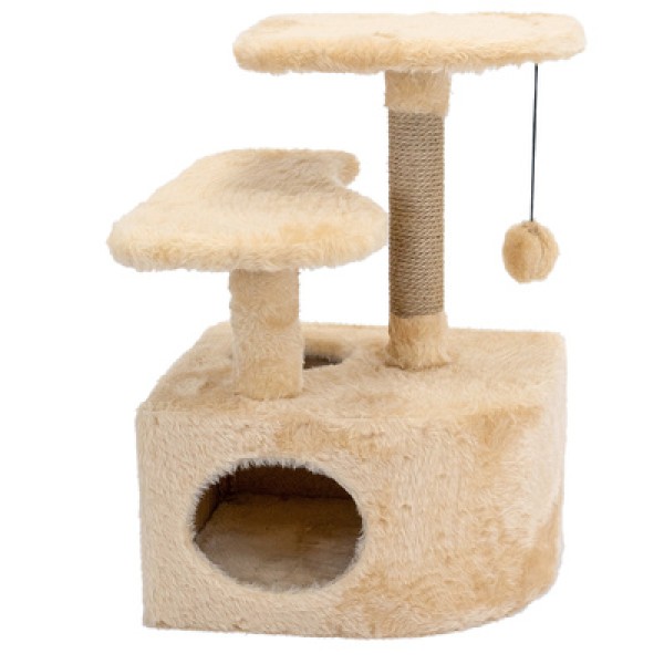 Yami Yami домик-когтеточка "Либи" угловой со ступенькой (столбик джут)
