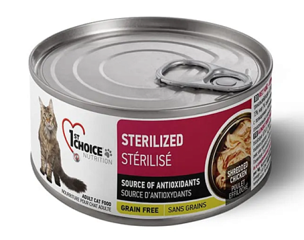 1st Choice Sterilized влажный корм для стерилизованных кошек с курицей и сардиной