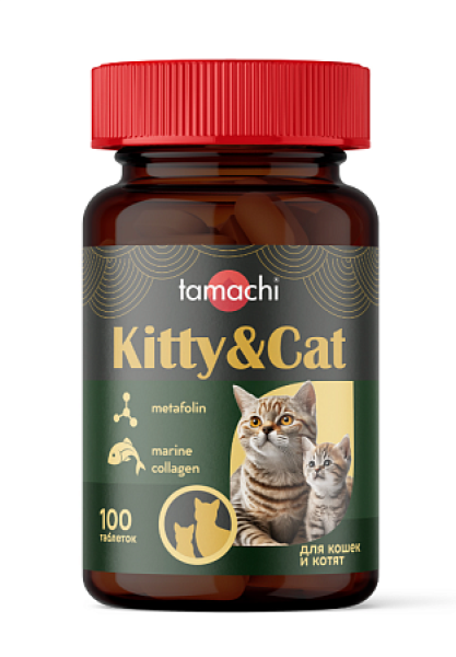 Tamachi Kitty & Сat для котят и беременных кошек 100 таблеток
