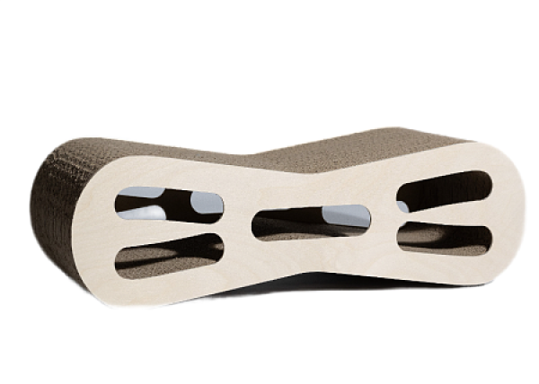 Зверьё моё Когтеточка-лежанка ВОСЬМЕРКА средняя с игрушкой картон