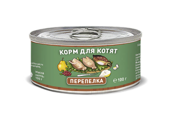 Solid Natura holistic перепелка влажный корм для котят