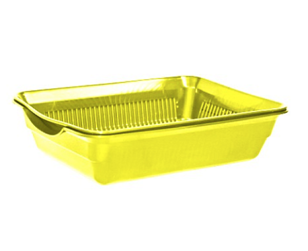 HOMECAT Туалет для кошек с сеткой Atlantis желтый перламутр